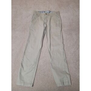 Lee Pants Mens 31x30 (31x28.5) Beige Stretch Waist Slim Straight Chino